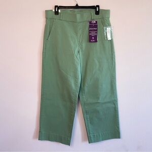 NEW Gloria Vanderbilt Shape Effect High-Rise Wide Leg Crop Pants size 10
